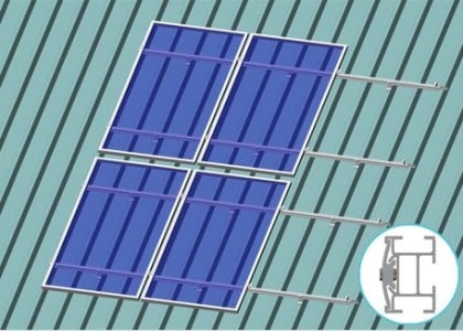 Sloping Roof-Metal Roof Mounting System